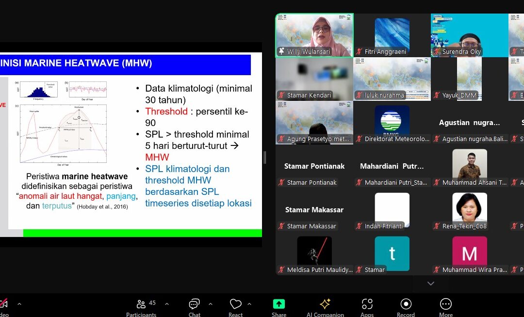 Mahasiswa Magister Ilmu Kelautan Undip Diseminasikan Hasil Penelitian Tesis pada Forum Ilmiah Nasional BMKG